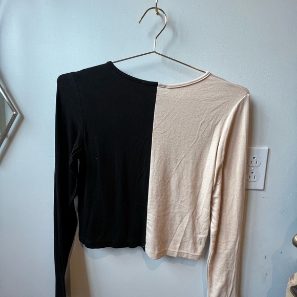 Colorblock button down top - Picture 2 of 3